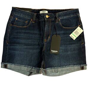 DARK DENIM- JEANS- SHORTS- SIZE 8- KENSIE